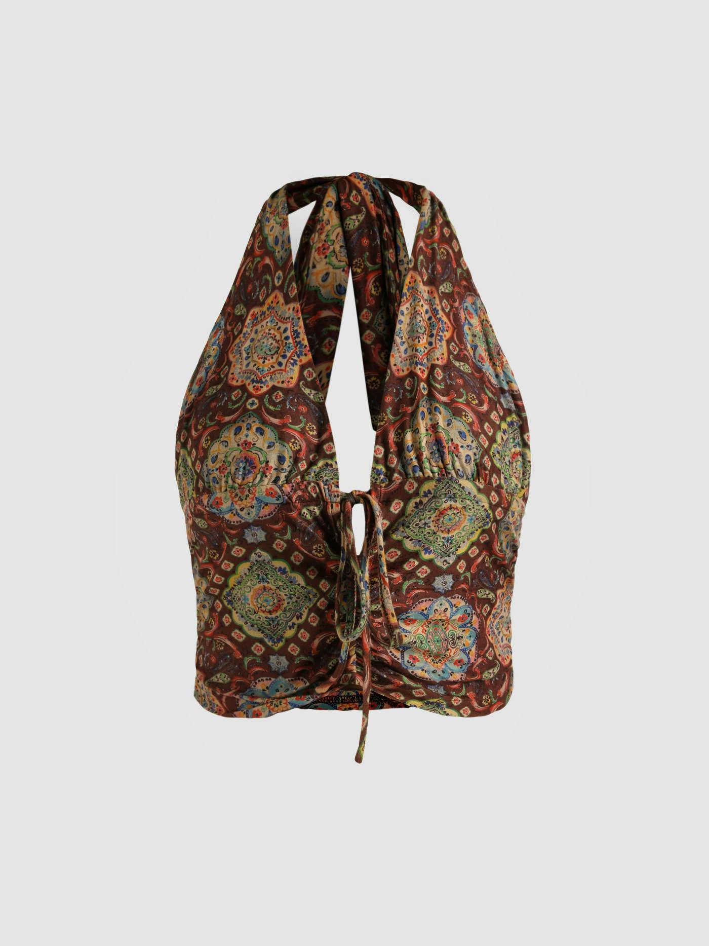 Cider Boho Paisley Halter Tank Top, £15