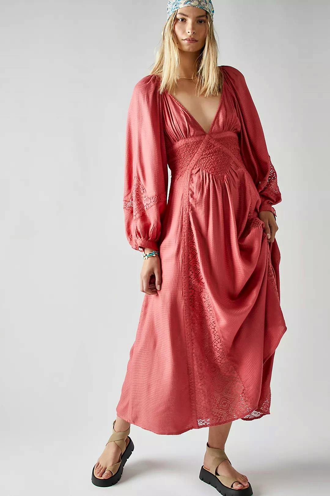 Free People South West Lace Maxi Dress, £188