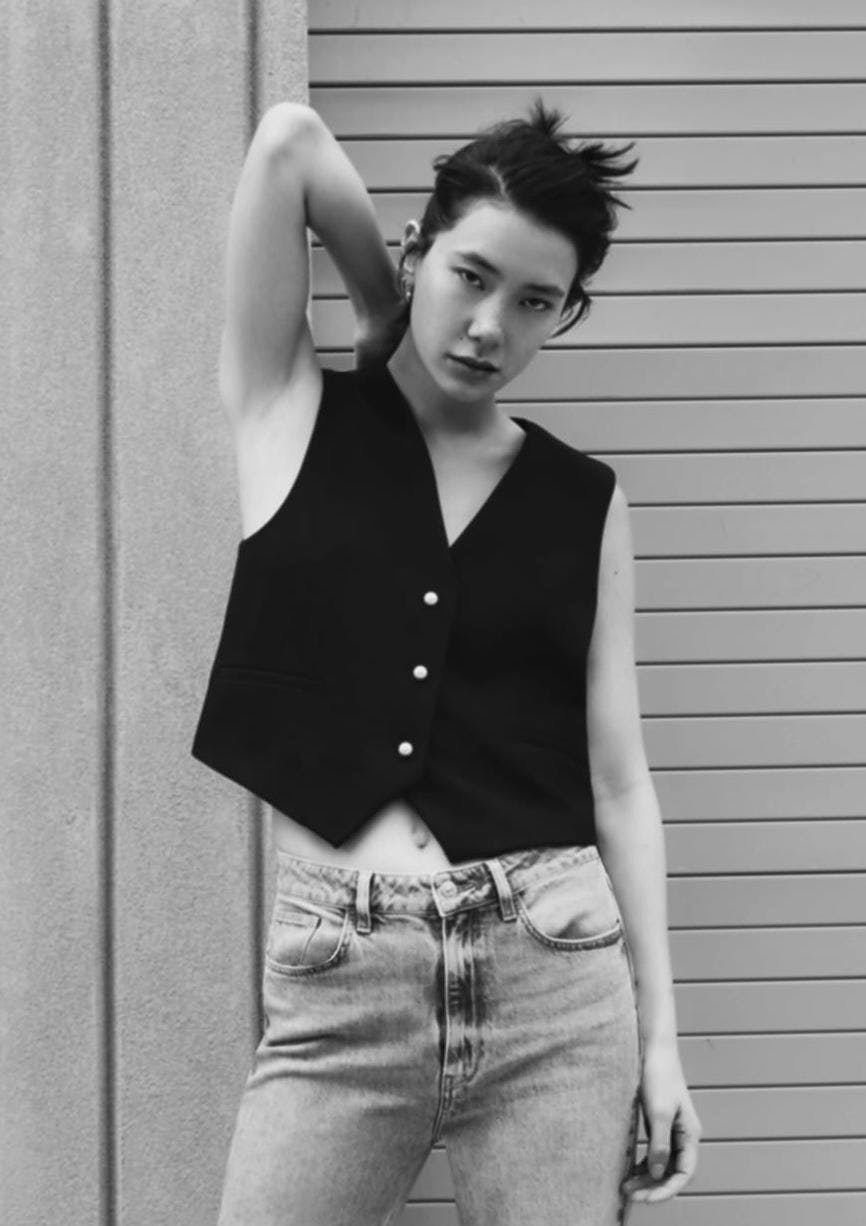 Zara Buttoned Waistcoat With Faux Pearl Appliqués, £32.99