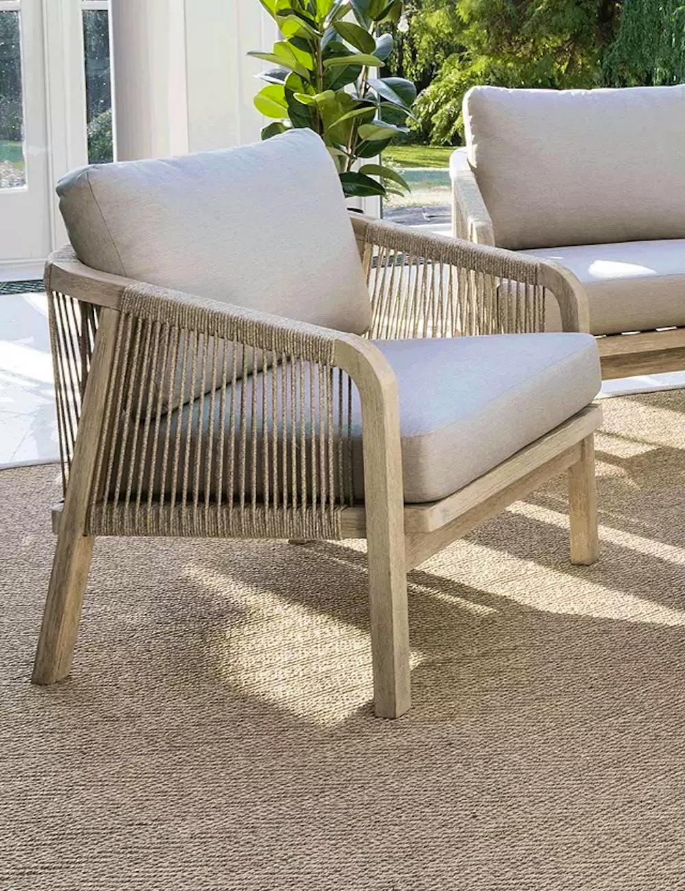 John Lewis KETTLER Cora Rope Garden Lounging Armchairs, Set of 2, £750