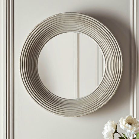 Cox & Cox Round Ribbed Wall Mirror, £350