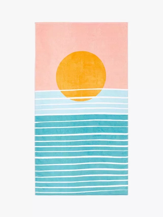 John Lewis Sunset Towel, £12