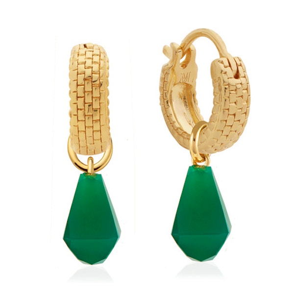 Monica Vinader Doina Gemstone Huggie Earrings, £190