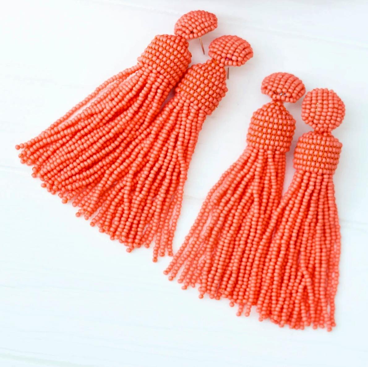Etsy Coral Beaded Earrings, from £29.47