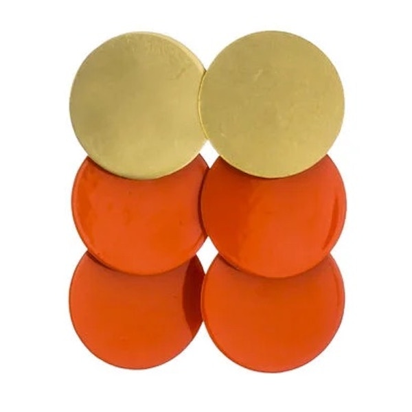 Sibilia Papaya Circles Stud Earrings By Sibilia, £85
