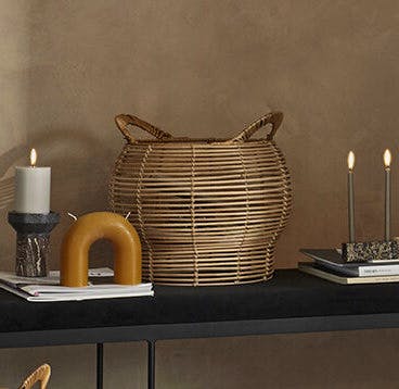 Broste Copenhagen Safi Rattan Basket - Set of 3, £176