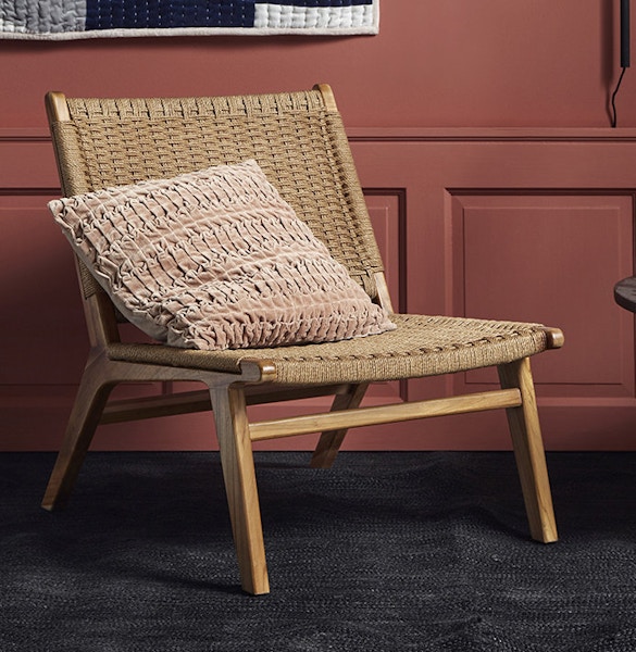 Nordal Teak Woven Lounge Chair – Natural, £739