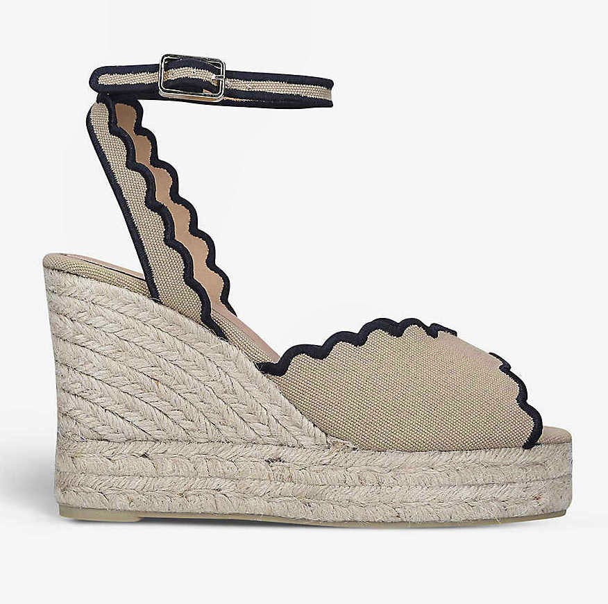 Castaner Brina Raffia And Canvas Wedge Espadrilles, £140