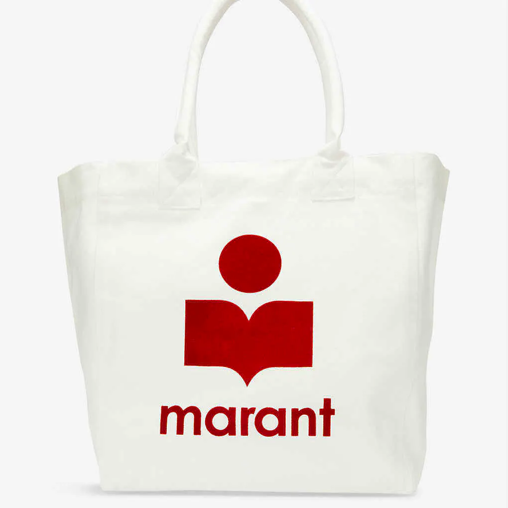 Isabel Marant Yenky Logo-Print Cotton Tote Bag Tote Bag, £110