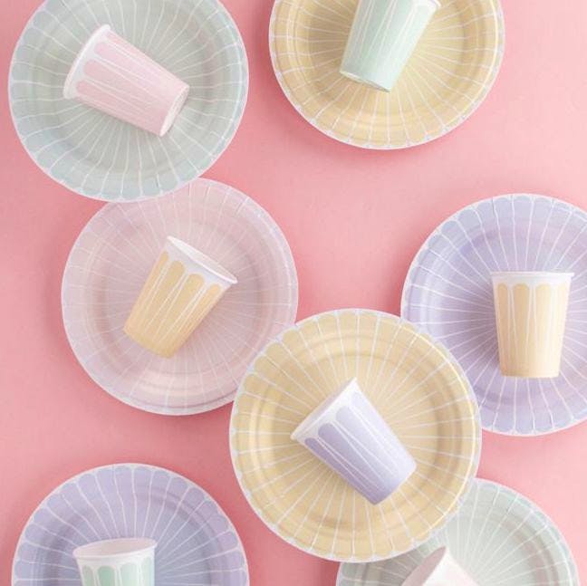 My Little Day Pastel Cardboard Cups - Set of 8, £5