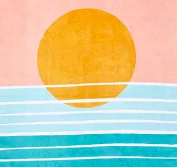 AnyDay John Lewis & Partners Sunset Beach Towel, £12