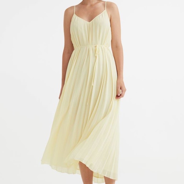 H&M Pleated Chiffon Dress, £39.99