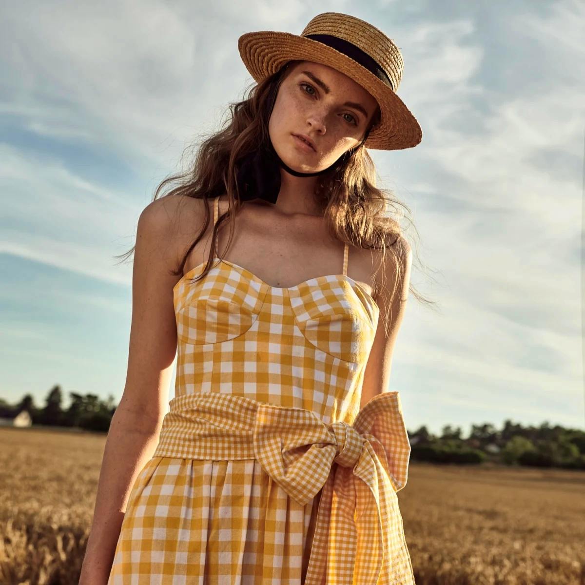 LVFD London Yellow Gingham Dress, £349