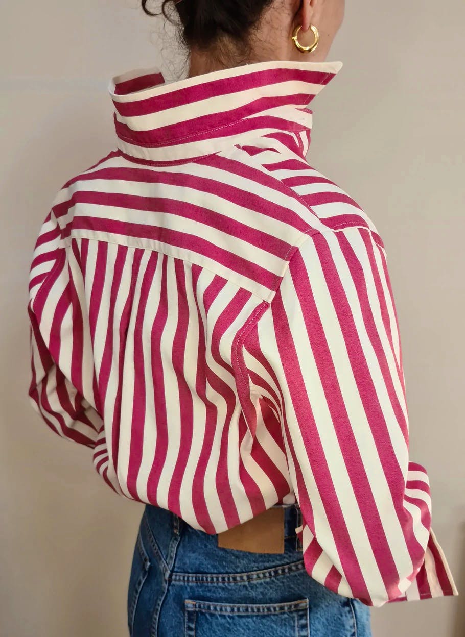 Yaitte Buoy Red Striped Shirt, £195