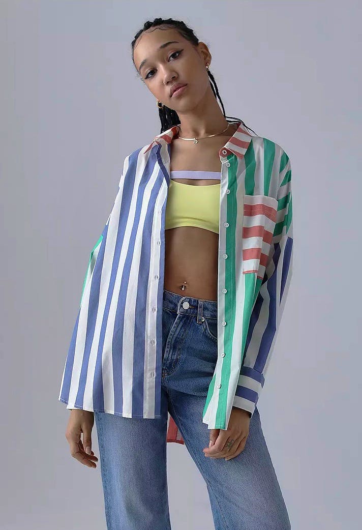Urban Outfitters BDG Frankie Printed Oversized Shirt, NOW £29