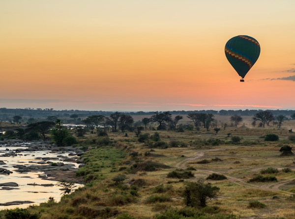 Ker Downey A Hot Air Balloon Safari Over The Serengeti Tanzania