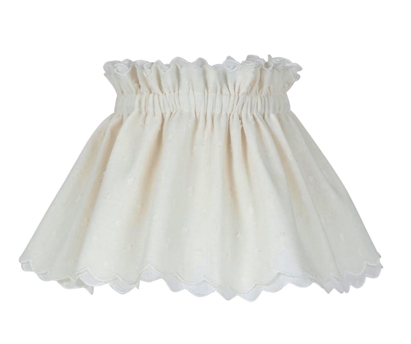 Cream Scallop Scrunchie Copy