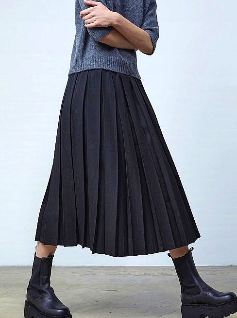 Plumo Black Pleated Skirt, £139