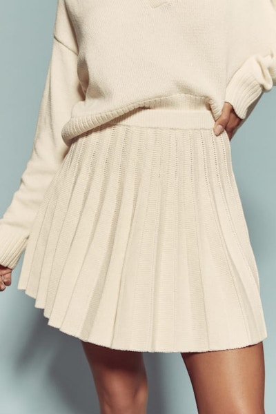 Reformation Mattia Cotton Knit Mini Skirt, £150