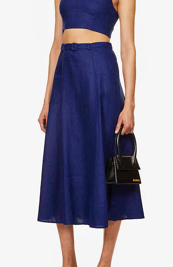 Reformation Cole Pleated Linen Co-Ord Set, £300