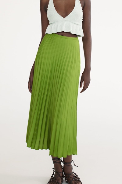 Zara Pleated Midi Skirt, £49.99