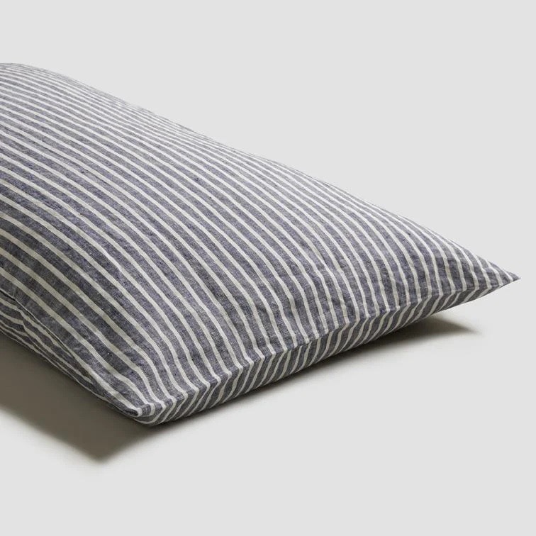Midnight Stripe Linen Pillowcases From £29