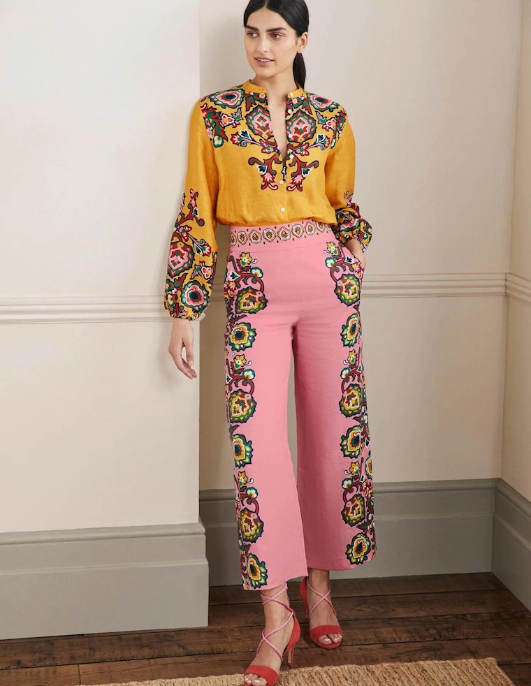 Printed Linen Trousers, £98 Copy