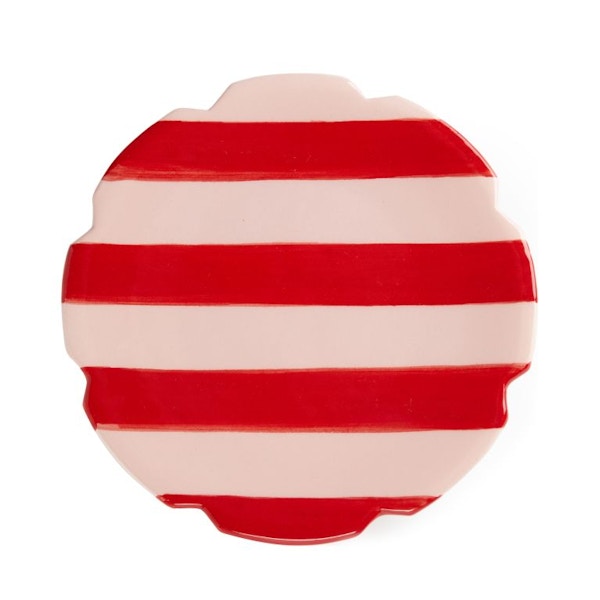 Vaisselle Exclusive Small Popi Plate in Pink & Red, £35