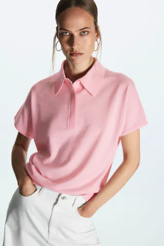 Lightweight Knitted Polo Shirt,