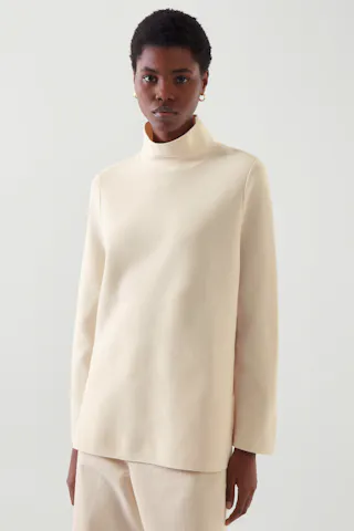 A Line Roll Neck Top,