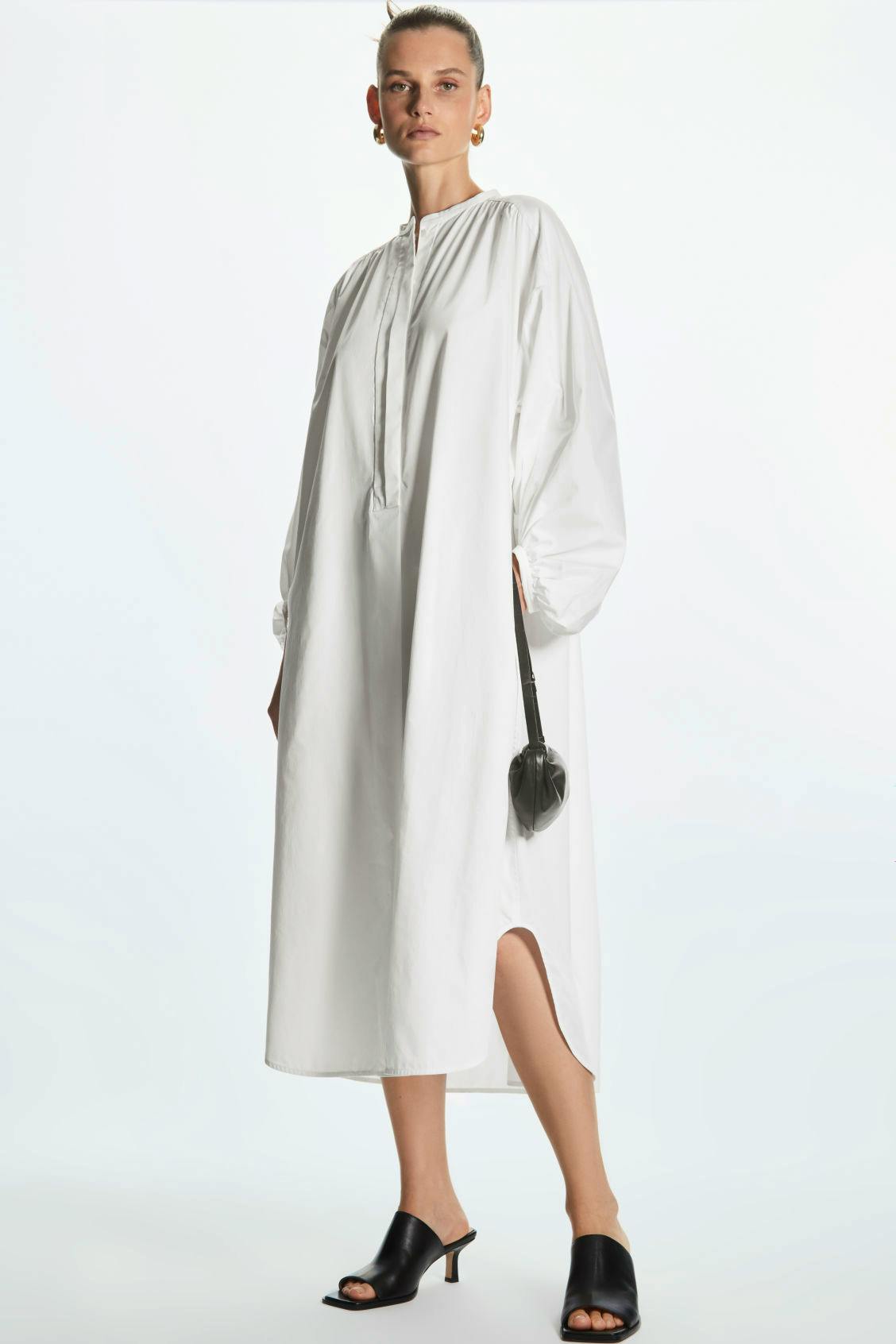 Voluminous Poplin Dress, £79