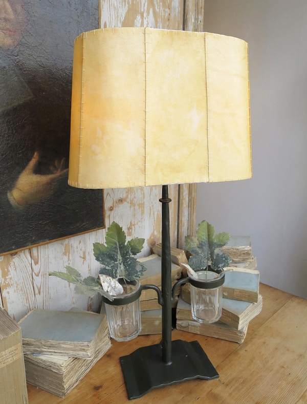 Wrought Iron French Table Lamp With Jars, £1,20