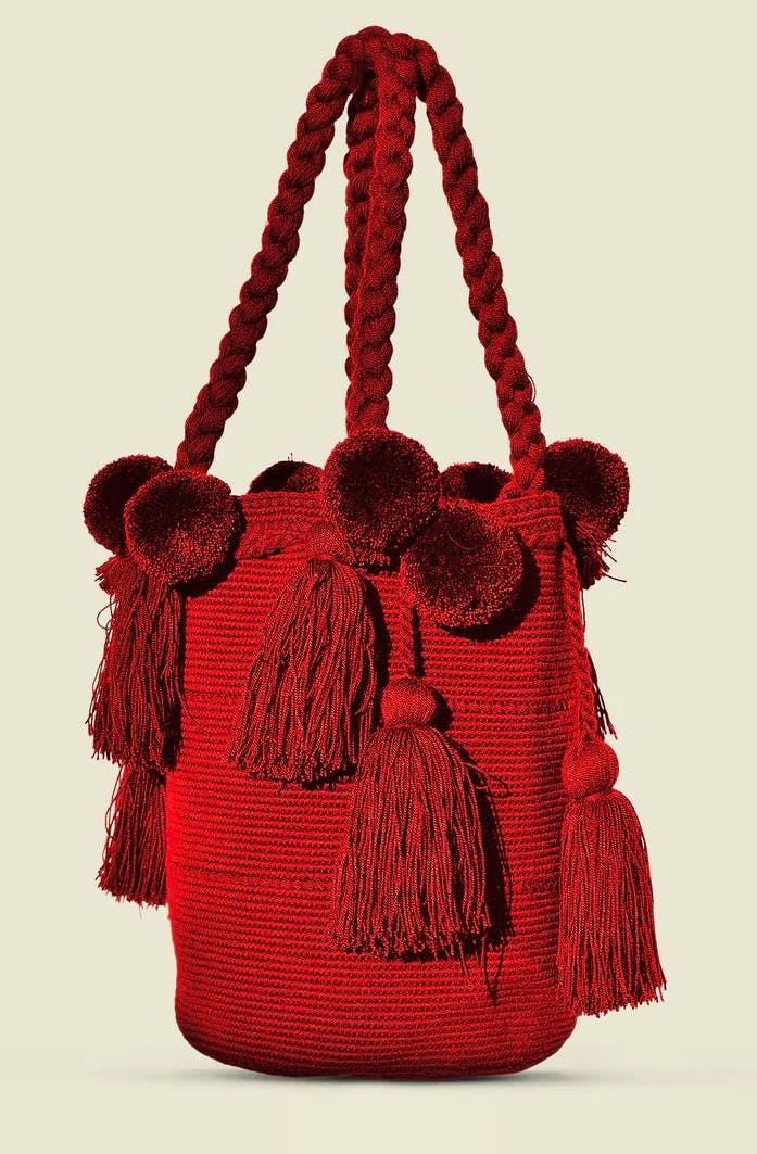 The Colombia Collective Wayuu Luxury Pom Pom Bag, £98