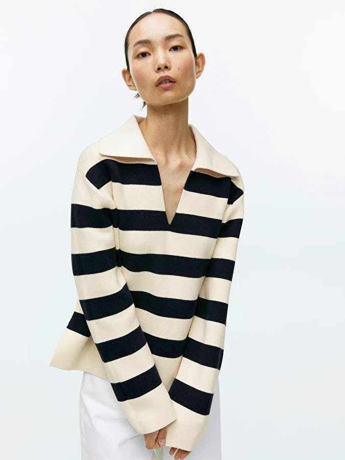 Arket Striped Cotton Jumper, £69