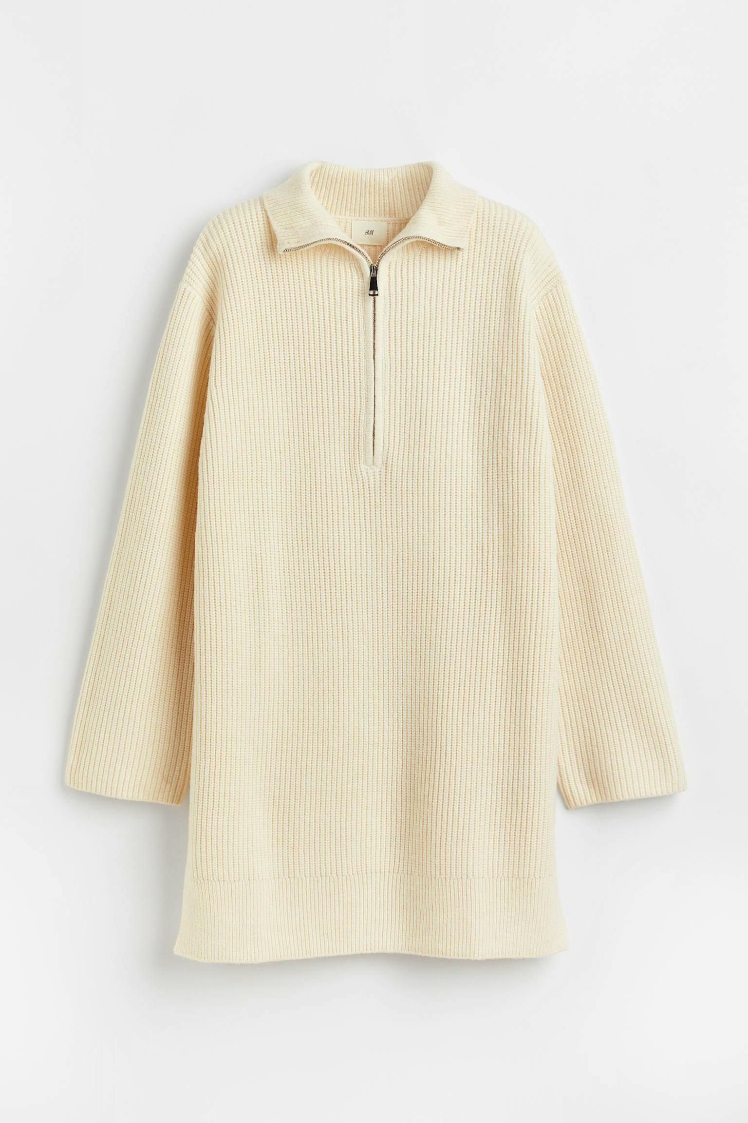 H&M Zip Top Rib Knit Dress, £34.99