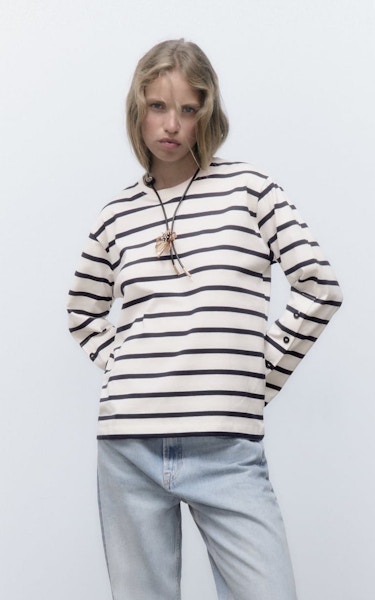 Zara Striped Buttoned Top, £22.99