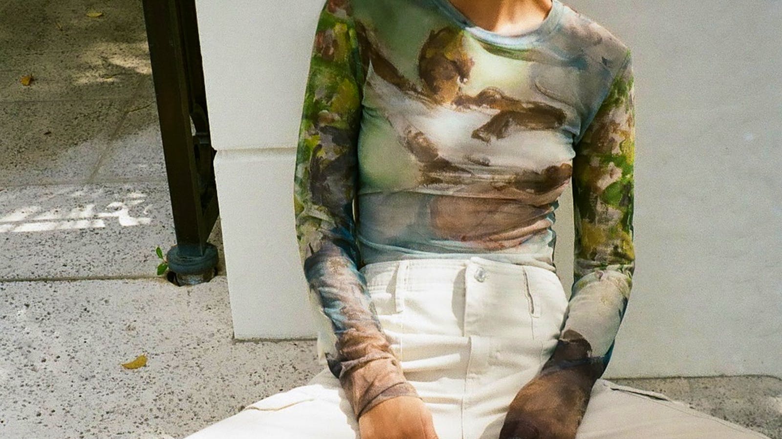 Sheer Print Bodysuit, £20