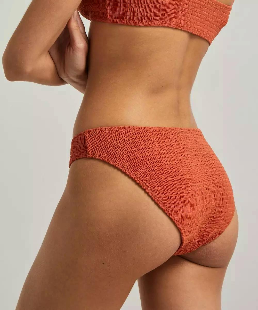 Toteme Smocked Bikini Bottoms, £100