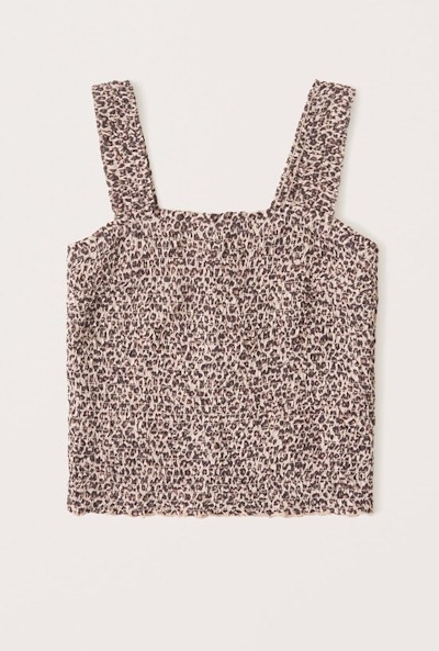 Abercrombie & Fitch All-Over Smocked Wide Strap Cami, £29