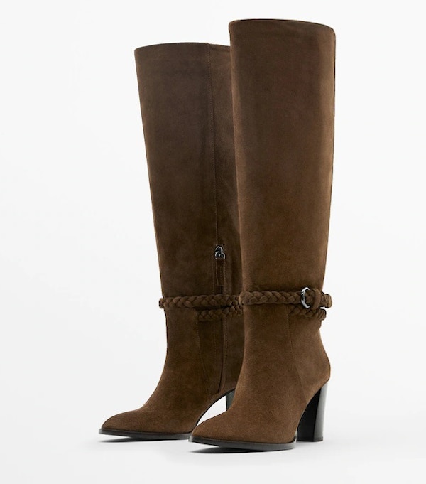 Split Suede High Heeled Boots, £229