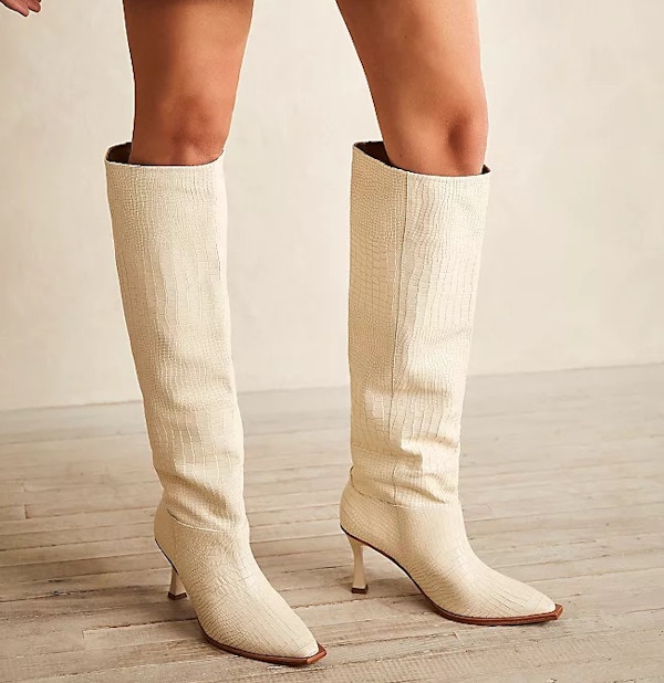 Cream Knee-high Boots, £228