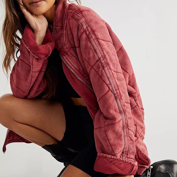 Free People Dolman Quilted Knit Jacket, £188