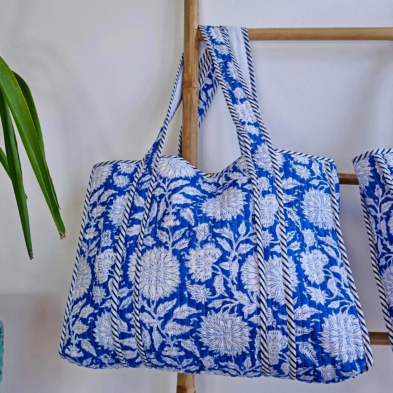 Etsy Quilted Cotton Handprint Reversible Large Tote Bag, £38.99