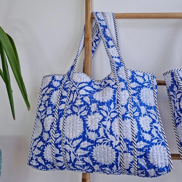 Etsy Quilted Cotton Handprint Reversible Large Tote Bag, £38.99
