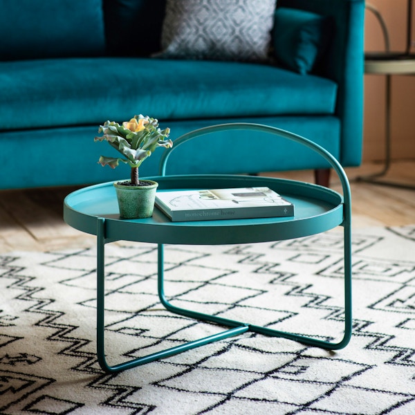 Urté Paula Townshend Coffee Table Teal, NOW £93.95