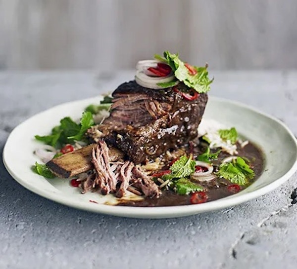 Pressure Cooker Short Ribs With Herb Salad  Copy