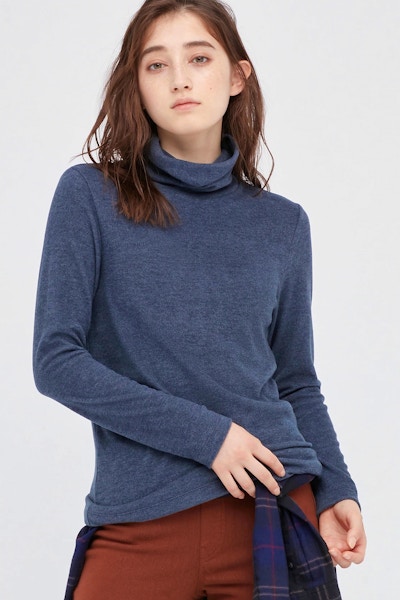 Uniqlo XXS-XXL Heattech Fleece Turtleneck Long Sleeved Thermal Top, £19.90
