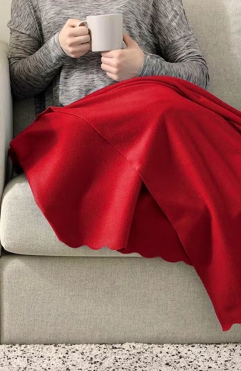 IKEA Thorgun Throw Bright Red, £3
