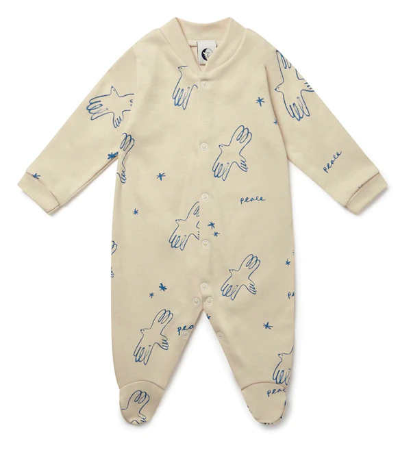 Baby Sleepsuit | PEACE OATMEAL Copy