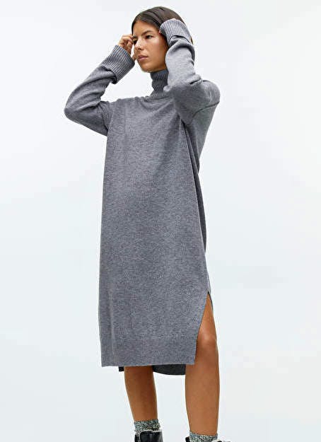 Arket High Neck Knitted Dress, £69